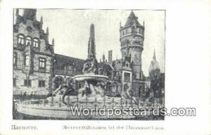 Monumentalbrunnen bei der Flusswasserkuust Hannover Germany Unused 