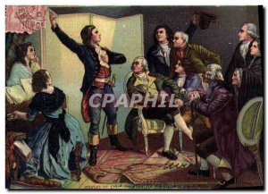 Old Postcard Army Rouget de l'Isle singing of La Marseillaise after Pils