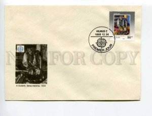 406607 Lithuania 1993 year Gudaitis First Day COVER