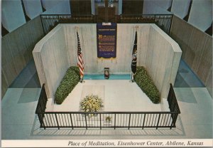 Place of Meditation Eisenhower Center Abilene Kansas Postcard PC366