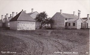 Michigan Copper Harbor Fort Wilkins Real Photo