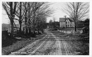 Jackson Pennsylvania Fall Road Scene Vintage Postcard AA60518