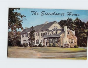 Postcard The Eisenhower Home, Gettysburg, Pennsylvania