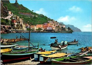 Italy Amalfi Sea Front View