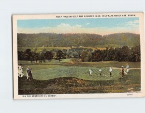 Postcard Wolf Hollow Golf And Country Club Delaware Water Gap Pennsylvania USA