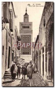 Tunisia Tunis Postcard Old Street Sidi Ben Arous