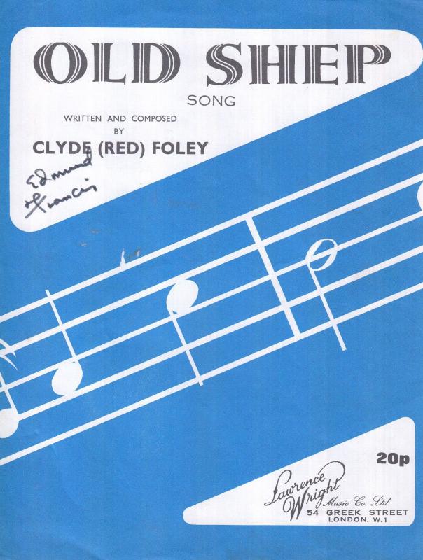 The Old Sheep Song Clyde Red Foley 1940s Sheet Music