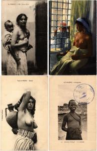 MOROCCO MAROC ETHIC NUDE NUES TYPES 13 Vintage Africa Postcards mostly pre-1940