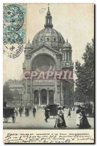 Old Postcard Paris St Augustine Church