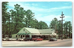 c1960 KINGSLAND GA ELMO'S RESTAURANT US HWY 17 OLD CARS UNPOSTED POSTCARD P3861