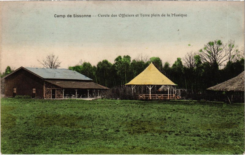 CPA Militaire Camp de SISSONNE - Cercle des Officiers (92192)