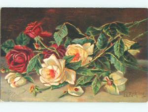 Divided-Back BEAUTIFUL FLOWERS SCENE Great Postcard AA3018