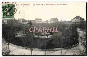 Narbonne - The garden of the Revolution - Old Postcard