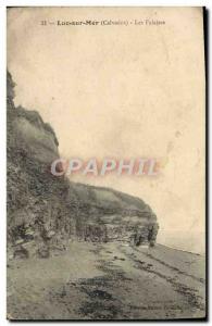 Old Postcard Luc Sur Mer Cliffs