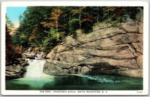 The Pool Franconia Notch White Mountains New Hampshire NH Forest Trees Postcard