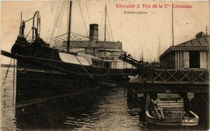 CPA AK VIETNAM Chocolat & The de la Cie Coloniale - Embarcadere (257080)