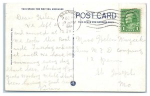 LAKE TANEYCOMO, Missouri MO ~ Excursion Boat SADIE H. 1936 Linen Postcard