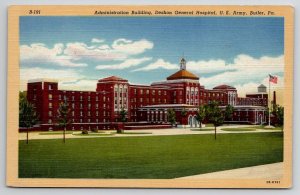 Butler PA US Army Deshon Hospital Admin Building Postcard A43