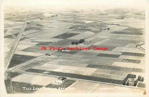 CA, Tule Lake, California, RPPC, Farming Region, Aerial, Eastman Photo No 1096
