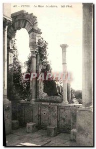 Old Postcard The Mida Tunisia Tunis Belvedere