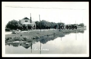 h3908 - LA SARRE Quebec 1940s Road View. Real Photo Postcard