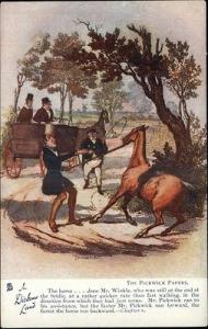 TUCK DICKENS LAND Pickwick Papers Horse & Mr. Winkle OILE...