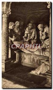 Old Postcard The Saints De Solesmes The Burial of Our Lady