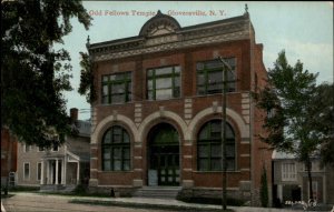 Gloversville New York NY Odd Fellows Temple c1910 Postcard