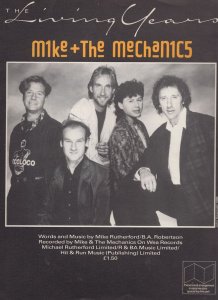 Mike & The Mechanics The Living Years XL Rare UK Sheet Music