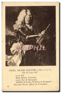 Old Postcard Louis Grand Dauphin son of Louis XIV