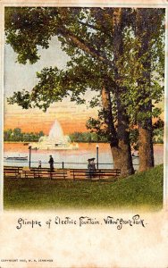 Pennsylvania Willow Grove Park Glimpse Of The Electric Fountain 1910