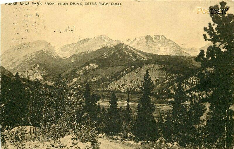 CO, Estes Park, Colorado, Horse Shoe Park, Postmark 1914, W.T. Parke