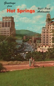 Central Avenue Hot Springs National Park Arkansas GreetingVintage Postcard 1969