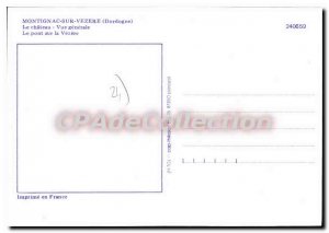 Postcard Modern Montignac-sur-VEZERE castle bridge