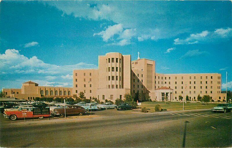 Automobiles St Joseph's Hospital Phoenix Arizona Petley Postcard 21-1281