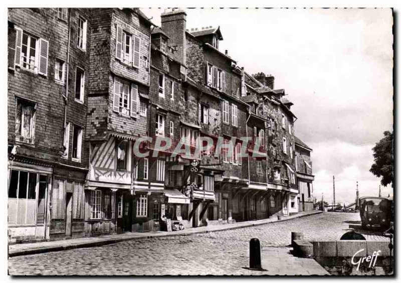 Modern Postcard Honfleur Quai Saint Etienne Old Houses