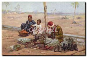 Old Postcard Fantasy Cobbler indigenous Orientalism