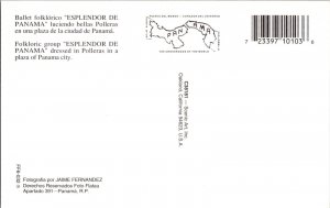 Vintage Postcard ESPLENDOR DE PANAMA Dancers KD8