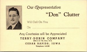 Postcard Terry-Durin Company in Cedar Rapids, Iowa~132385