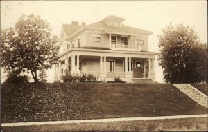 Beautiful Home - Hartford Written on Back Connecticut? Real Photo Postcard