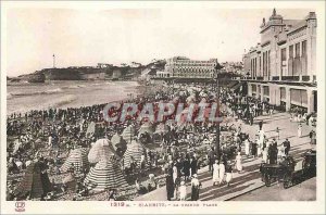 Old Postcard Biarritz La Grande Plage