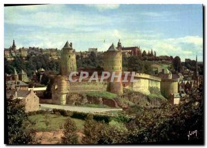 Modern Postcard Fougeres Chateau