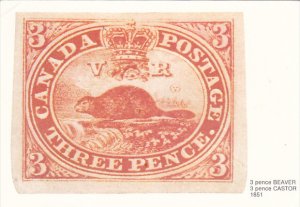 Canada 3 Pence Beaver Issue 1851