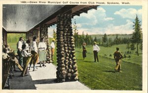 PC GOLF, WASH, SPOKANE, MUNICIPAL GOLF COURSE, Vintage Postcard (b45824)
