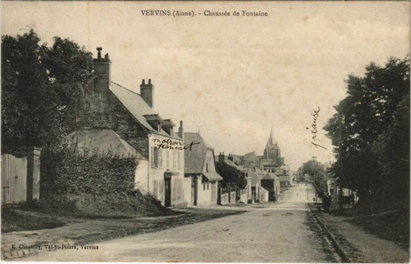 CPA Vervins Chaussee de Fontaine FRANCE (1052073)