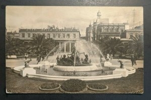 Mint Vintage Independence Plaza Montevideo Uruguay Real Photo Postcard RPPC