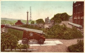 Vintage Postcard 1930's Roaring Meg Royal Bastion Canon Derry City Londonderry 