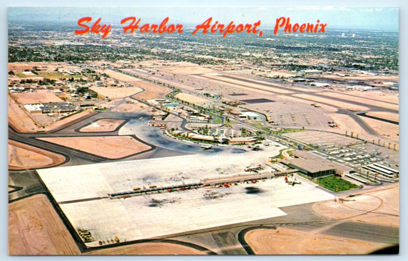 Phoenix AZ Arizona Sky Harbor Airport Postcard