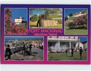 Postcard Views in Fort Mackinac Mackinac Island Michigan USA