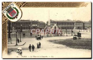 Old Postcard Paris's Place de la Concorde